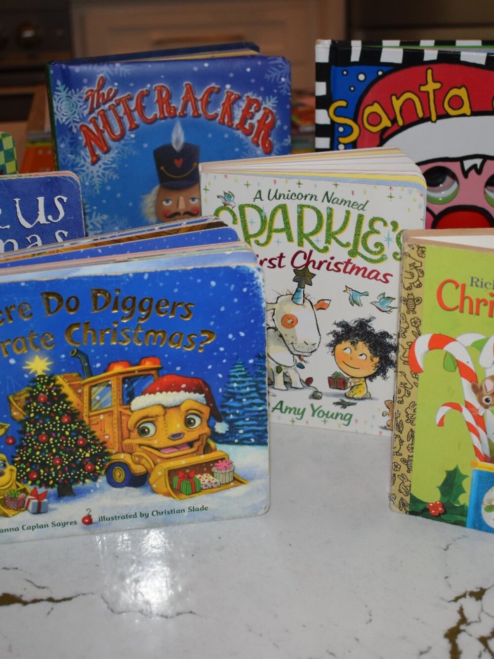 Lot of 7 - Board Books for Children's/ Kids/ Toddler/Preschool/Daycare/Christmas